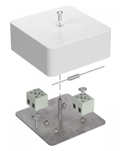 Коробка огнестойкая 75х75х30 (40-0450-FR1.5-4-П). Коробка огнестойкая для открытой установки. Промрукав в Петрозаводске