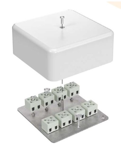 Коробка огнестойкая 103х103х45 для кабель-канала (40-0470-FR10.0-6). Коробка огнестойкая для кабель-канала. Промрукав в Петрозаводске