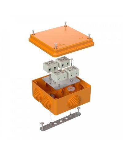 Коробка огнестойкая 100х100х50 для о/п (40-0300-FR6.0-8). Коробка огнестойкая для открытой установки. Промрукав в Петрозаводске