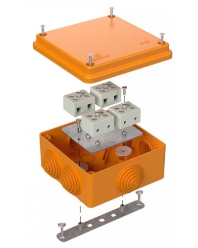 Коробка огнестойкая 100х100х50 для о/п (40-0300-FR2.5-8). Коробка огнестойкая для открытой установки. Промрукав в Петрозаводске