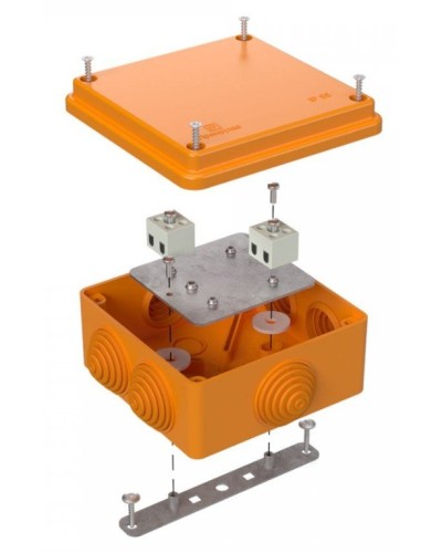 Коробка огнестойкая 100х100х50 (40-0300-FR1.5-4). Коробка огнестойкая для открытой установки. Промрукав в Петрозаводске
