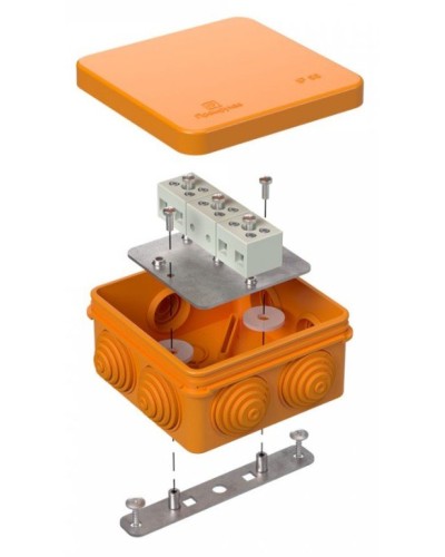 Коробка огнестойкая 80х80х40 (40-0210-FR2.5-6). Коробка огнестойкая для открытой установки. Промрукав в Петрозаводске