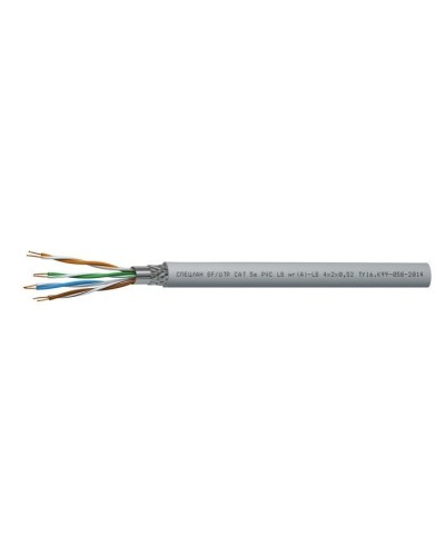 СПЕЦЛАН SF/UTP Cat 5e PVC LSнг(А)-LS 1х2х0,52. Кабель «витая пара» (LAN) для структурированных систем связи. Спецкабель в Петрозаводске