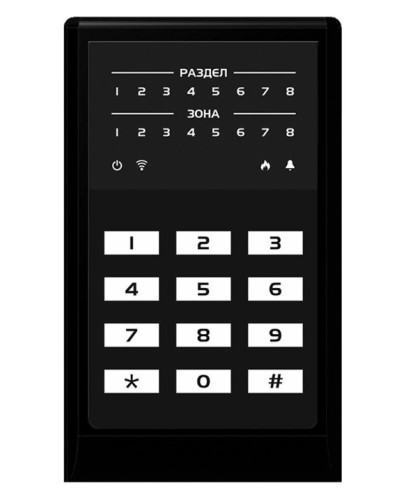 МИРАЖ-КД-04 (black). Кнопочная кодовая панель. Стелс НПП в Петрозаводске