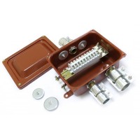 ККМТ-10 У3 IP31 (zeta30370). Коробка клеммная металлическая с муфтами ТР для трубной электропроводки ККМТ. ЗЭТА