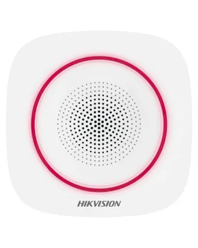 DS-PS1-I-WE Red Indicator. Оповещатель свето-звуковой радиоканальный. AX PRO Hikvision