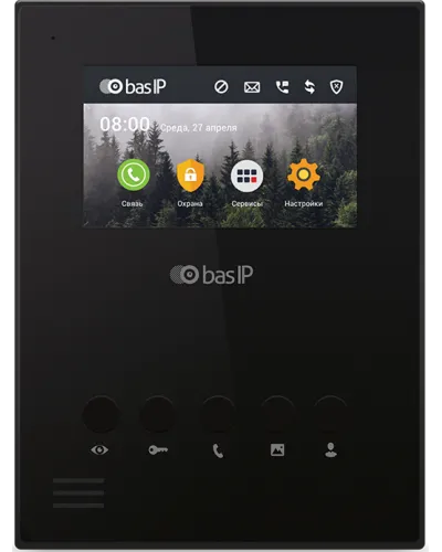 AU-04LA (AU-04L) BLACK. Монитор IP-домофона. BAS-IP в Петрозаводске