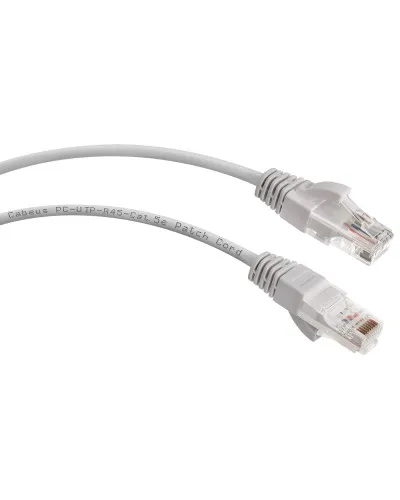 PC-UTP-RJ45-Cat.5e-1m-LSZH (8863c), серый. Патч-корд медный. CABEUS в Петрозаводске