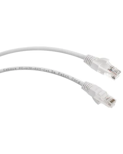 PC-UTP-RJ45-Cat.6-3m-LSZH (8880c), серый. Патч-корд медный. CABEUS в Петрозаводске