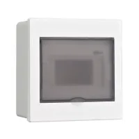 Корпус ЩРВ-П 6 модулей IP41 встраиваемый прозрачная дверь (31051DEK). Корпус пластиковый. DEKraft