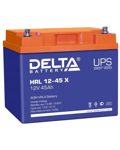 Delta HRL 12-45 X. Аккумулятор герметичный свинцово-кислотный. Delta в Петрозаводске