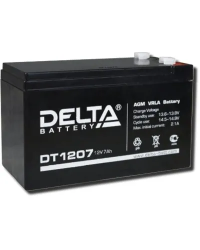 Delta DT 1207. Аккумулятор герметичный свинцово-кислотный. Delta в Петрозаводске
