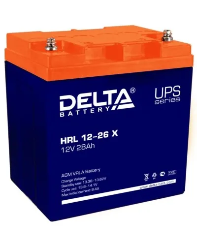 Delta HRL 12-26 X. Аккумулятор герметичный свинцово-кислотный. Delta в Петрозаводске
