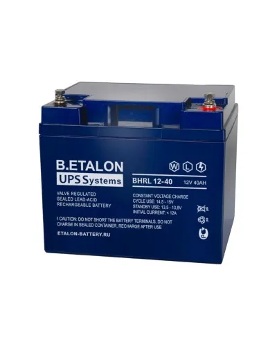 B.ETALON BHRL 12-40. Аккумулятор герметичный свинцово-кислотный. ETALON в Петрозаводске