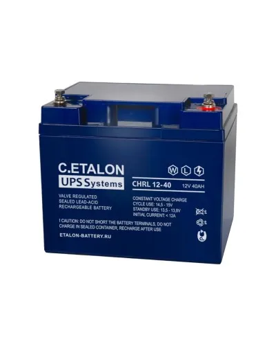 C.ETALON CHRL 12-40. Аккумулятор герметичный свинцово-кислотный. ETALON в Петрозаводске