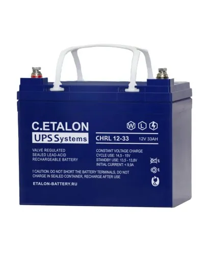 C.ETALON CHRL 12-33. Аккумулятор герметичный свинцово-кислотный. ETALON в Петрозаводске