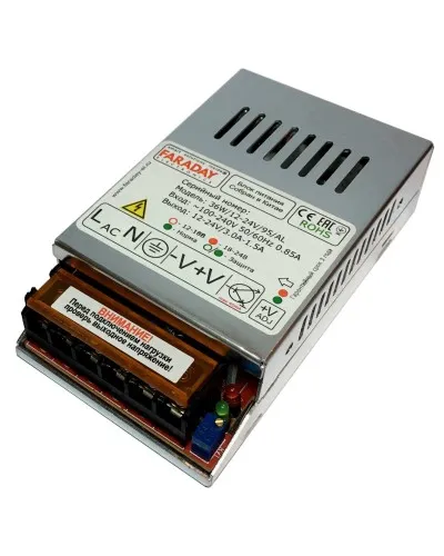 36W/12-24V/95AL. Импульсный блок питания. FARADAY в Петрозаводске