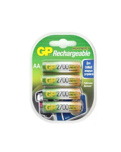 GP 270AAHC AA (GP 270AAHC-2DECRC4), упак. 4 шт.. Перезаряжаемые аккумуляторы. GP Batteries в Петрозаводске