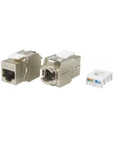 KJ8-8P8C-C6A-180-TLS-SH-F-WH. Вставка Keystone Jack RJ-45. Hyperline в Петрозаводске