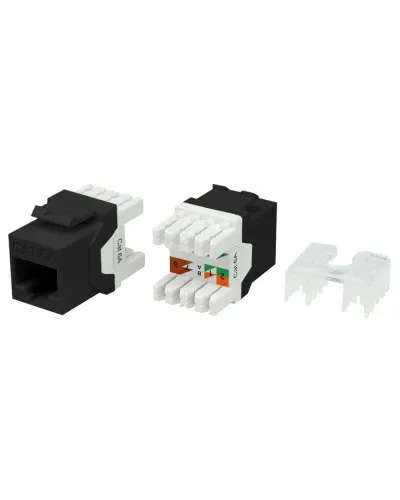 KJ8-8P8C-C6A-180-BK. Вставка Keystone Jack RJ-45. Hyperline в Петрозаводске