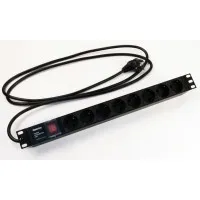 SHE19-8SH-S-2.5EU. Блок розеток 19. Hyperline