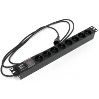 SHE19-8SH-S-2.5IEC. Блок розеток 19. Hyperline