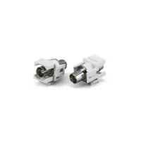KJ1-BNC-D-WH. Вставка Keystone Jack RJ-45. Hyperline