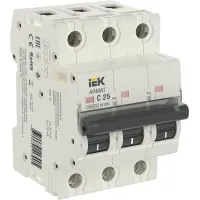 M10N 3P C 25А 10кА ARMAT (AR-M10N-3-C025). Автоматический выключатель. IEK