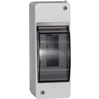 Корпус пластиковый КМПн 2/2 IP30 белый KREPTA 3 (MKP42-N-02-30-20). Щиток модульный с прозрачной дверцей, настенный. IEK