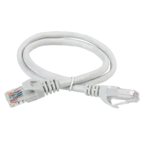 GENERICA Патч-корд кат.5E UTP 10м серый (PC01-C5EU-10M-G). Патч-корд медный. IEK