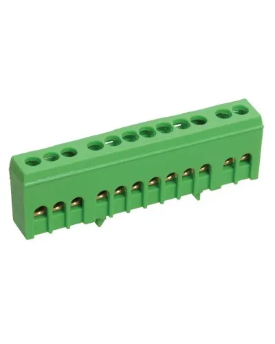 Шина PE земля ШНИ-6х9-10-К-З (YNN10-69-10KD-K06). Шина в корпусном изоляторе на DIN-рейку. IEK в Петрозаводске