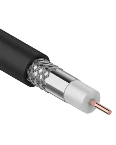 GENERICA RG11 CCS 75Ом FPE PVC черный (CC1-R1F1-119-300-G). Кабель коаксиальный омедненный. IEK в Петрозаводске