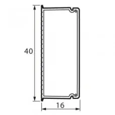 Мини-канал 40x16 мм METRA (638194): Короб