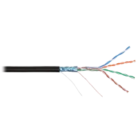 F/UTP 4pair, Cat5e, Solid, Out, PVC (NMC 2200B-BK). Кабель «витая пара» (LAN) для структурированных систем связи. NIKOMAX