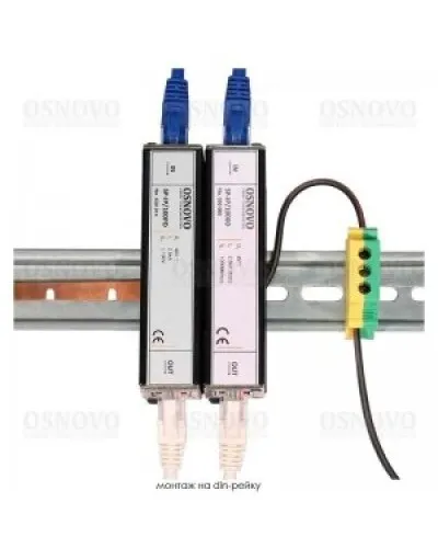 SP-IP/1000D. Устройство грозозащиты цепей Ethernet. OSNOVO в Петрозаводске