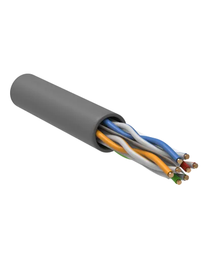 U/UTP, CAT 6, ZH нг(А)-HF, 4PR, 23AWG, INDOOR, SOLID, серый, 305 м, REXANT (01-0067). Кабель «витая пара» (LAN) для структурированных систем связи. Rexant в Петрозаводске