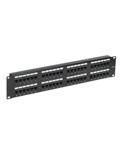 Панель коммутационная с кабельными органайзерами 19", 2U, 48 портов, RJ-45, CAT 6, UTP REXANT PRO (02-0232): Патч-панель 19" в Петрозаводске