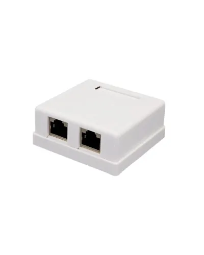 Розетка настенная RJ-45, 8P8C, Cat.6, 2 порта FTP (10-0353): Компьютерная розетка в Петрозаводске