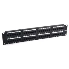 Патч-панель 19", 48хRJ-45, UTP, Cat.5e, 2U (10-0405): Патч-панель 19''