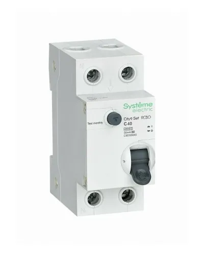 City9 Set 1P+N С 40А 4.5kA 30мА A 230В (C9D55640). Автоматический выключатель дифференциального тока. Systeme Electric в Петрозаводске