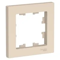 AtlasDesign рамка 1-местная, бежевый (ATN000201). Рамка. Systeme Electric
