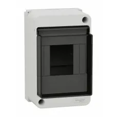 City9 Box 4 модуля навесной с прозрачной дверцей (EZ9EAB104). Щиток модульный. Systeme Electric