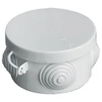 Коробка ОП D65х40мм, крышка, IP54, 4вх. (SQ1401-0101). Распаячная коробка. TDM ЕLECTRIC