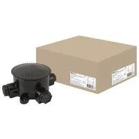 КЭМ 2-660-4 ОП D95мм IP65, 4-х рожковая (карболит) TDM (SQ1401-1102). Коробка электромонтажная. TDM ЕLECTRIC