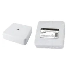 Коробка КР 75х75х20 ОП белая, IP40, с клеммной колодкой (SQ1401-0904). Распаячная коробка. TDM ЕLECTRIC