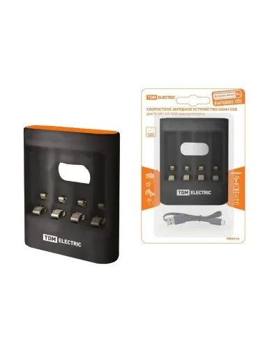 Зарядное устройство 36044 (3600mA 4слота АА/ААА 4 кан.USB) (SQ1702-0100). Зарядное устройство. TDM ЕLECTRIC в Петрозаводске