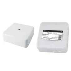 Коробка КР 75х75х28 ОП белая, IP40 (SQ1401-0905). Распаячная коробка. TDM ЕLECTRIC