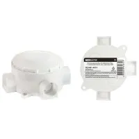Распаячная коробка ОП D80х35мм, IP42, 3-х рожковая, белая TDM (SQ1401-4014). Распаячная коробка ОП. TDM ЕLECTRIC