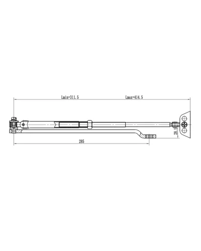 Рычаг-503 LONG. Рычаг удлиненный для доводчиков. VIZIT в Петрозаводске