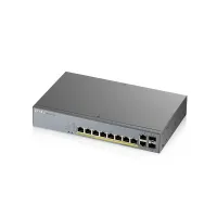 GS1350-12HP-EU0101F. Коммутатор сетевой PoE управляемый L2. ZYXEL